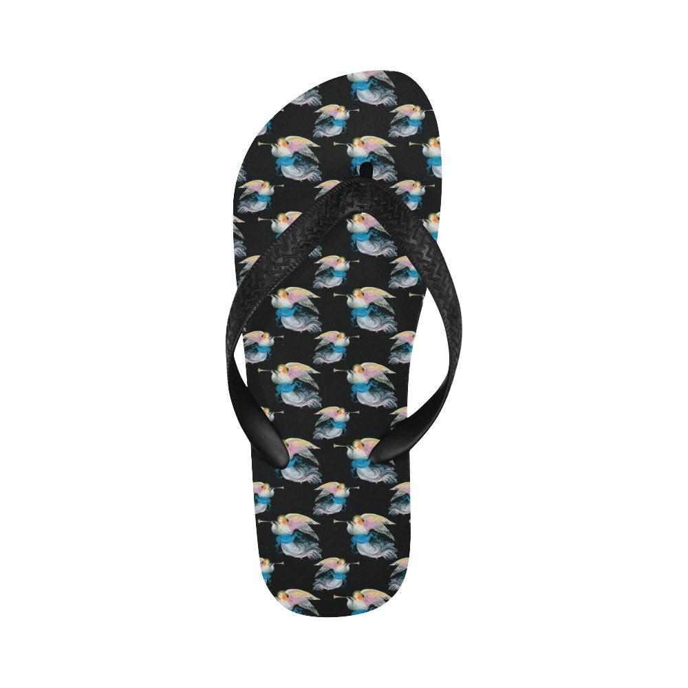 Angel with Wings Beautiful Design Print Flip Flops-JTAMIGO.COM