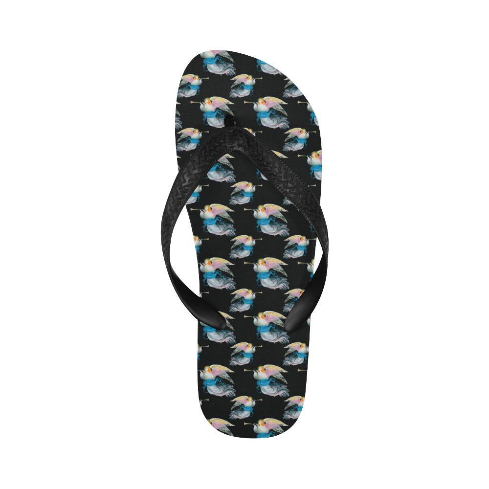 Angel with Wings Beautiful Design Print Flip Flops-JTAMIGO.COM