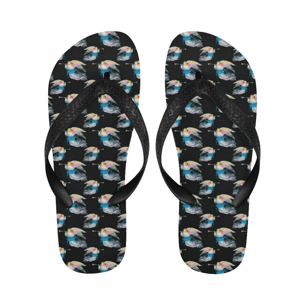 Angel with Wings Beautiful Design Print Flip Flops-JTAMIGO.COM