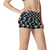 Angel with Wings Beautiful Design Print High Waisted Spandex Shorts-JTAMIGO.COM