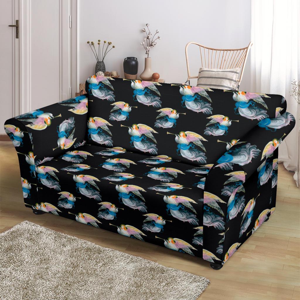 Angel with Wings Beautiful Design Print Loveseat Slipcover-JTAMIGO.COM