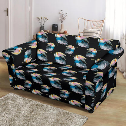 Angel with Wings Beautiful Design Print Loveseat Slipcover-JTAMIGO.COM