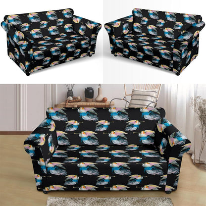 Angel with Wings Beautiful Design Print Loveseat Slipcover-JTAMIGO.COM