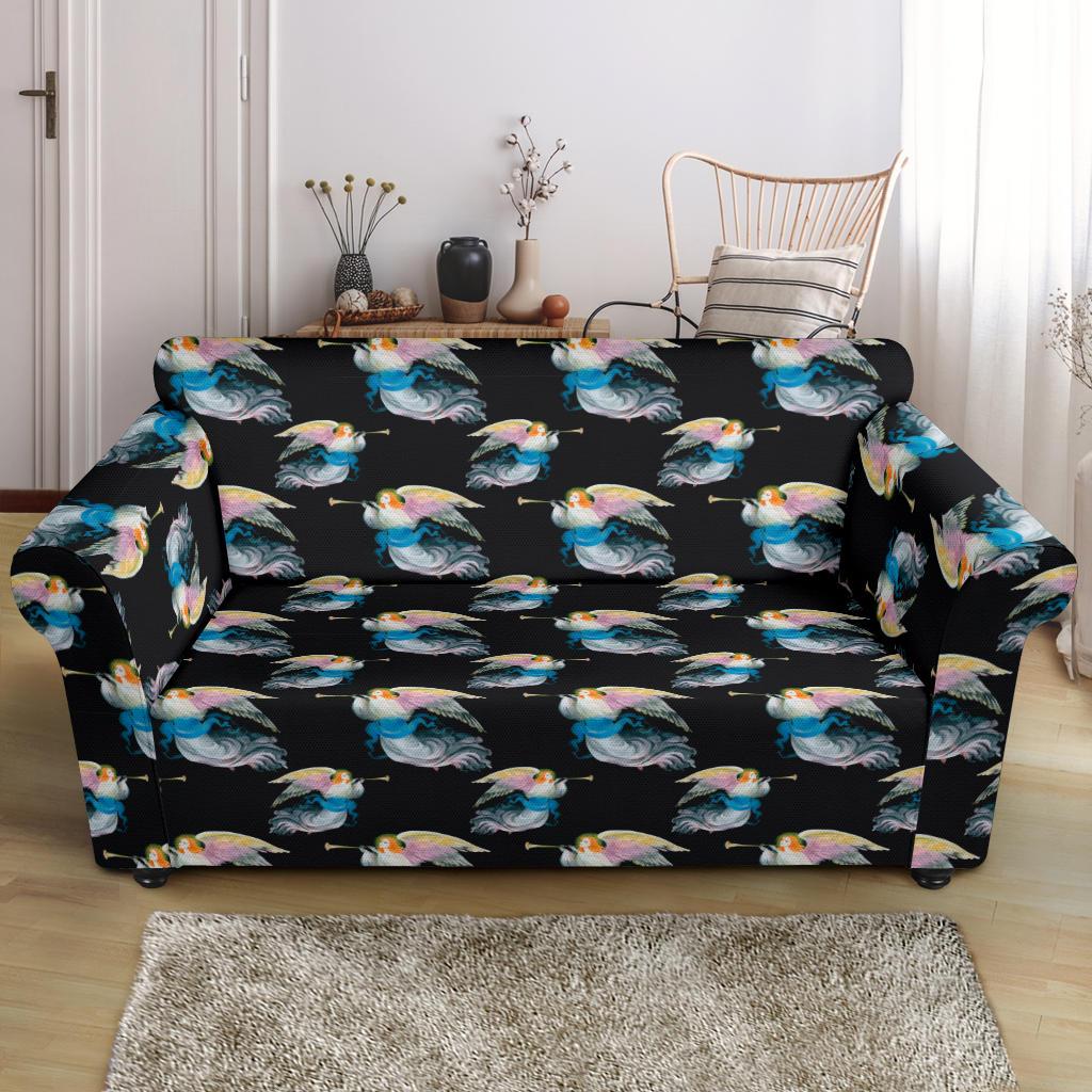 Angel with Wings Beautiful Design Print Loveseat Slipcover-JTAMIGO.COM