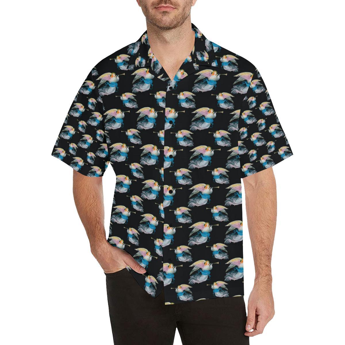 Angel with Wings Beautiful Design Print Men Aloha Hawaiian Shirt