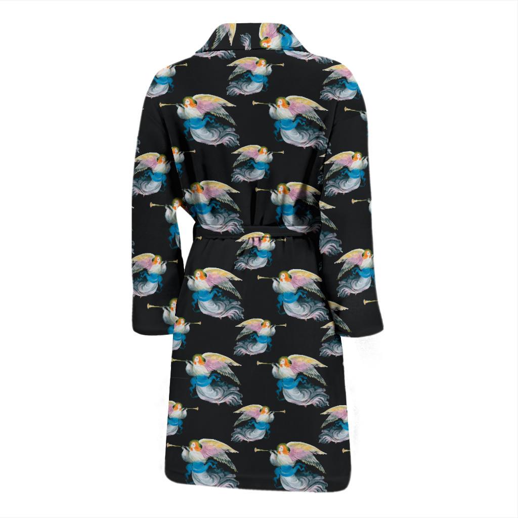 Angel with Wings Beautiful Design Print Men Bath Robe-JTAMIGO.COM