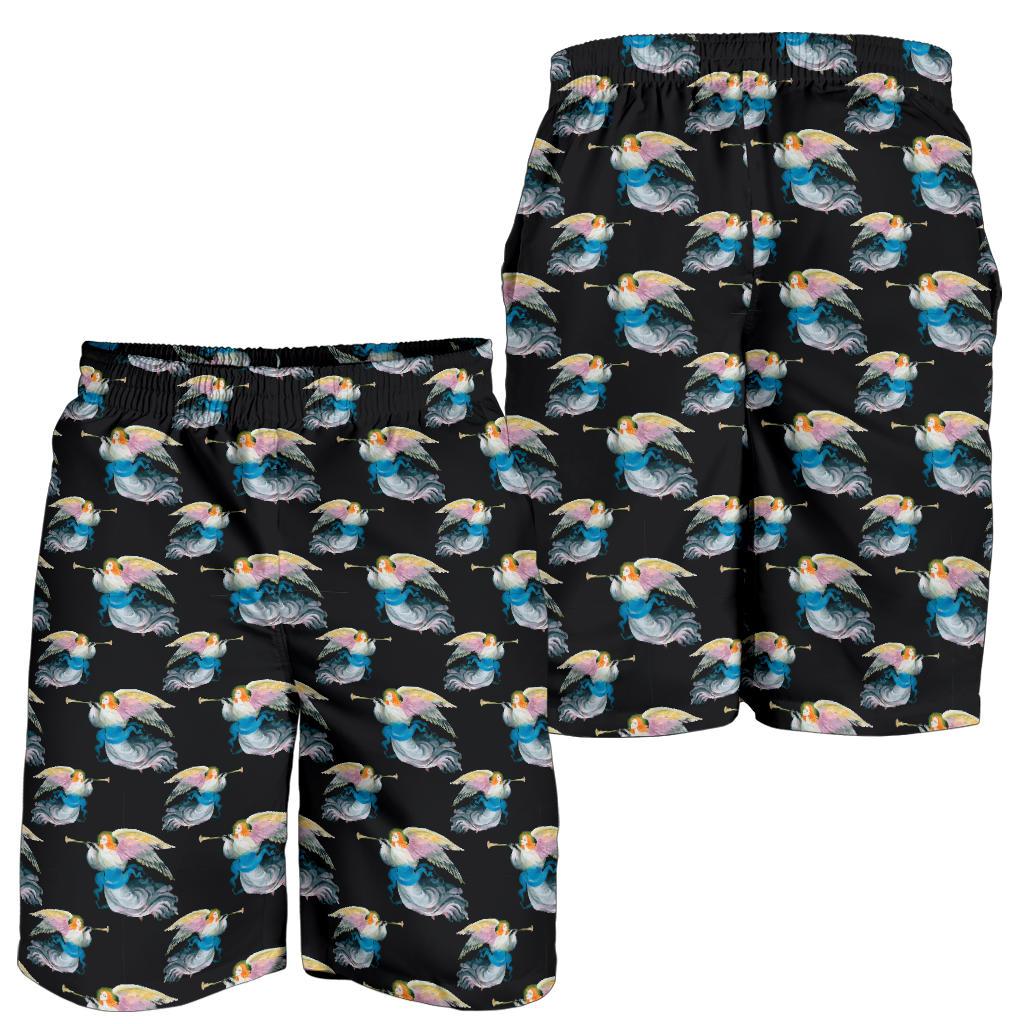 Angel with Wings Beautiful Design Print Mens Shorts-JTAMIGO.COM