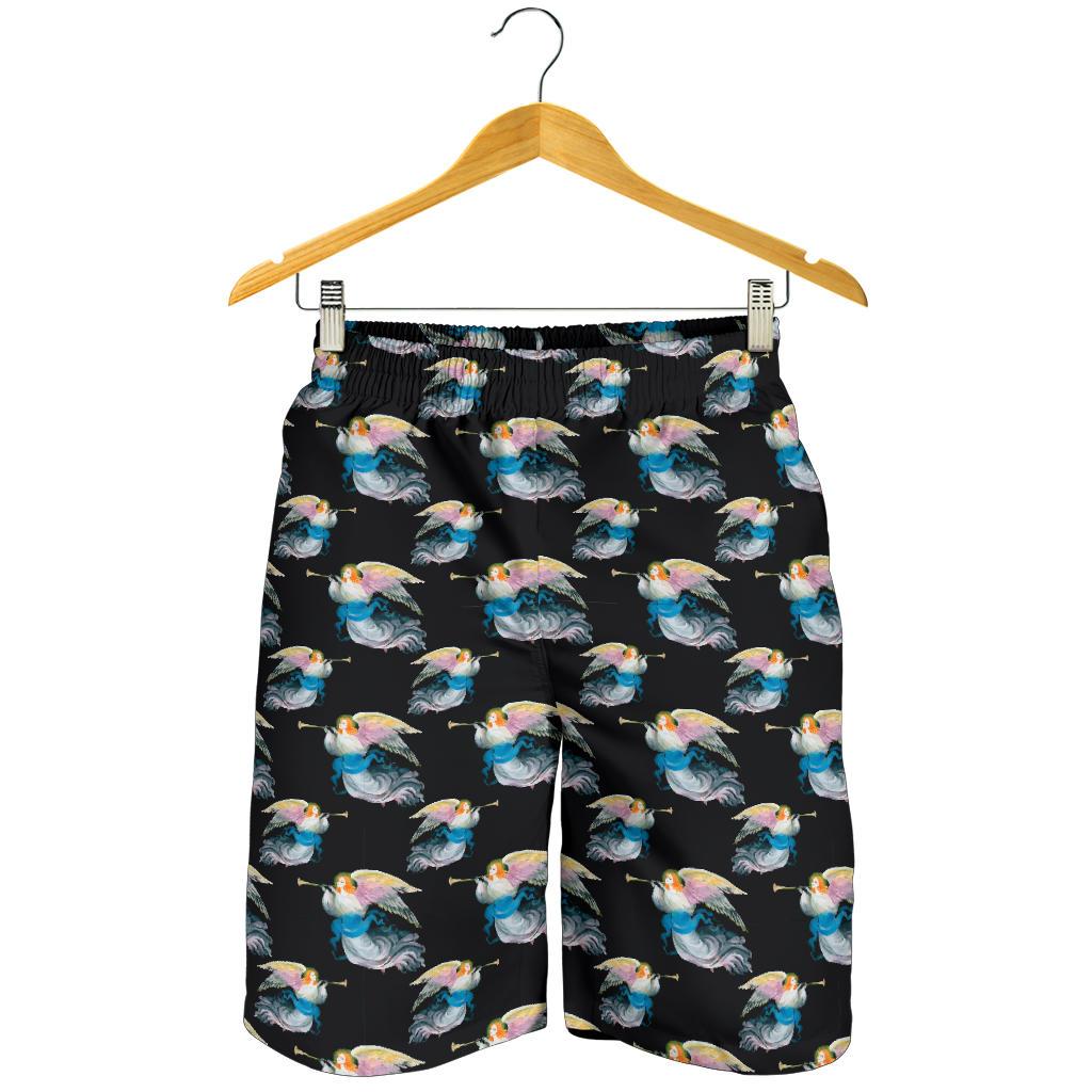 Angel with Wings Beautiful Design Print Mens Shorts-JTAMIGO.COM