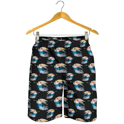 Angel with Wings Beautiful Design Print Mens Shorts-JTAMIGO.COM