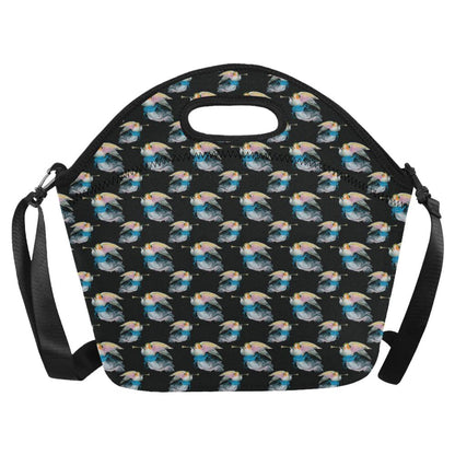 Angel with Wings Beautiful Design Print Neoprene Lunch Bag (Model 1669)(Large)-JTAMIGO.COM