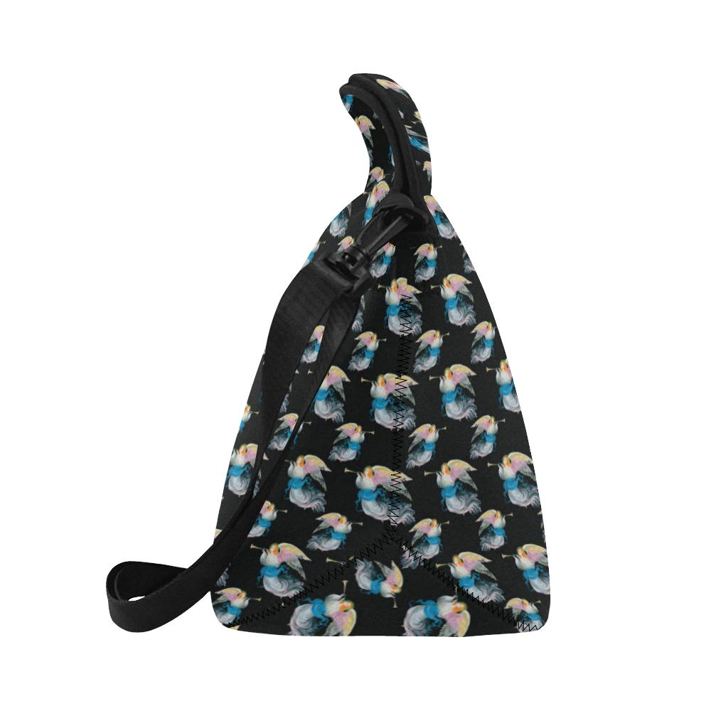 Angel with Wings Beautiful Design Print Neoprene Lunch Bag (Model 1669)(Large)-JTAMIGO.COM