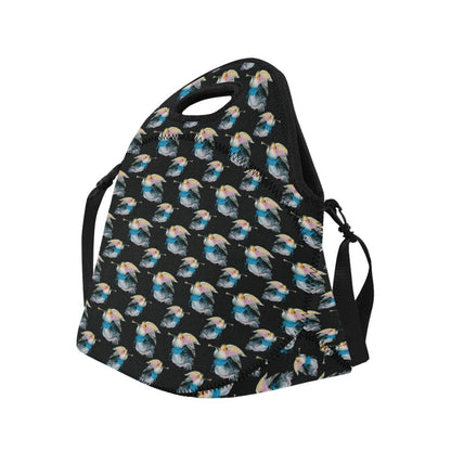 Angel with Wings Beautiful Design Print Neoprene Lunch Bag (Model 1669)(Large)-JTAMIGO.COM