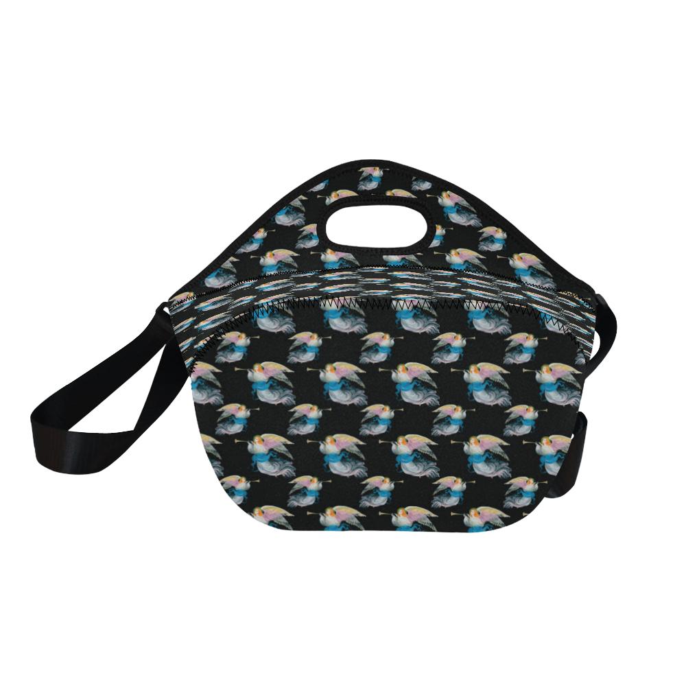 Angel with Wings Beautiful Design Print Neoprene Lunch Bag (Model 1669)(Large)-JTAMIGO.COM