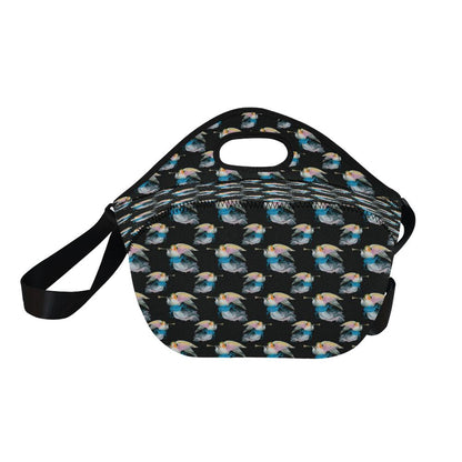 Angel with Wings Beautiful Design Print Neoprene Lunch Bag (Model 1669)(Large)-JTAMIGO.COM