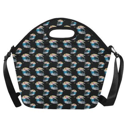 Angel with Wings Beautiful Design Print Neoprene Lunch Bag (Model 1669)(Large)-JTAMIGO.COM