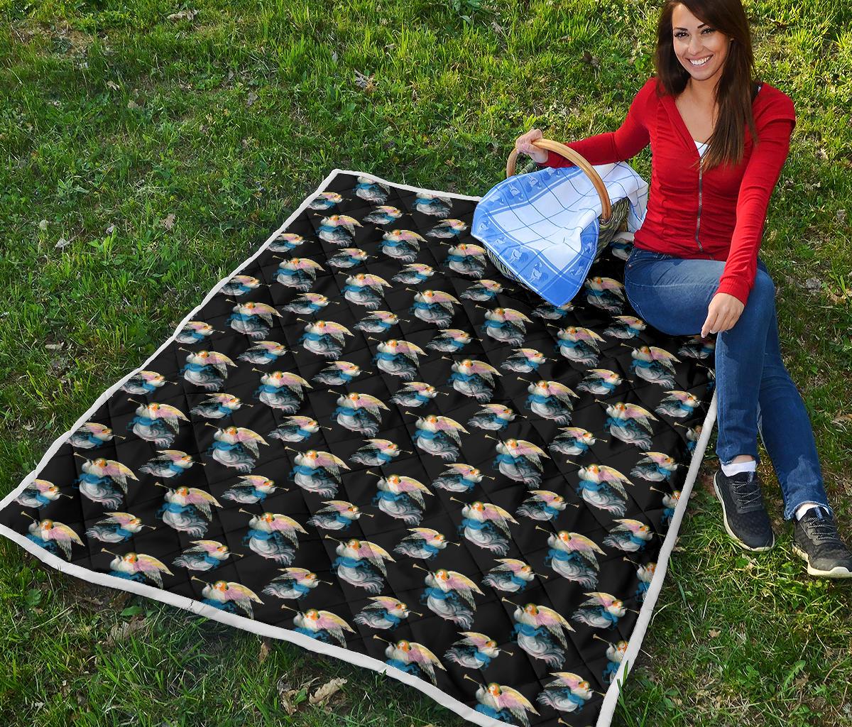 Angel with Wings Beautiful Design Print Premium Quilt-JTAMIGO.COM