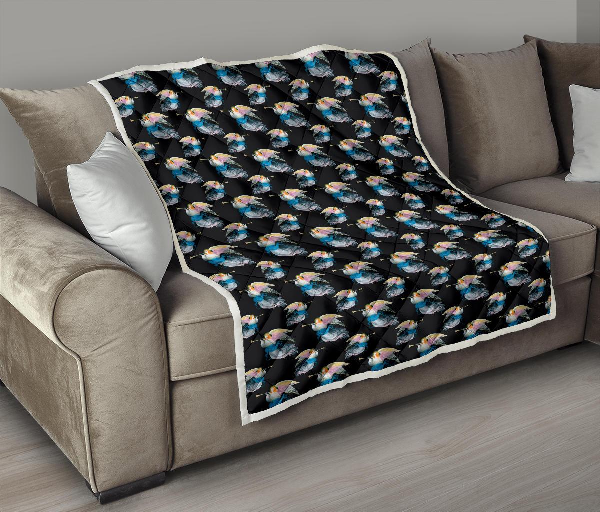 Angel with Wings Beautiful Design Print Premium Quilt-JTAMIGO.COM