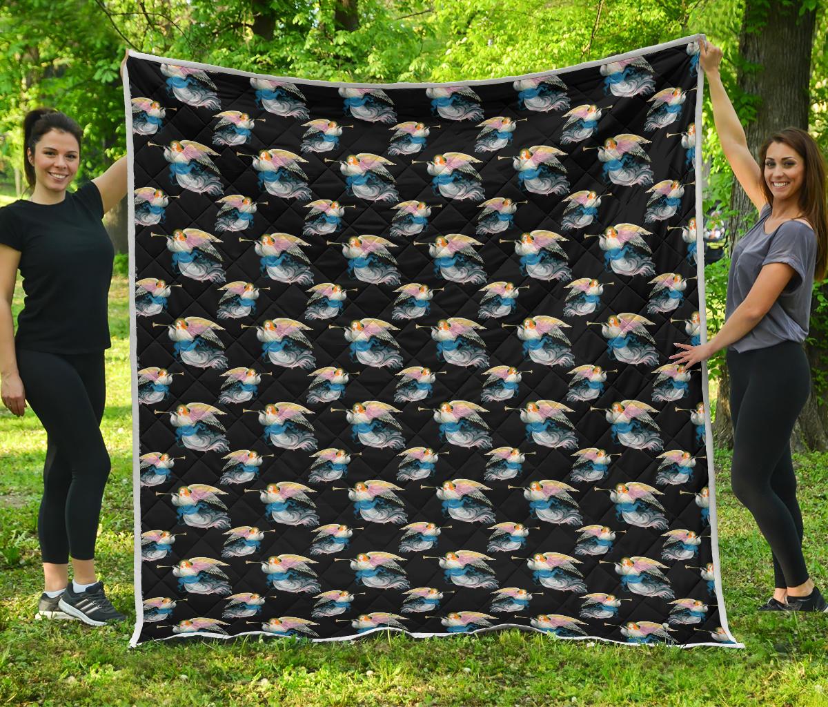 Angel with Wings Beautiful Design Print Premium Quilt-JTAMIGO.COM