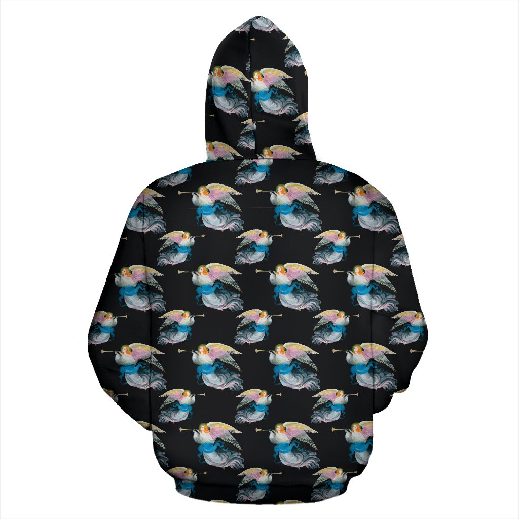 Angel with Wings Beautiful Design Print Pullover Hoodie