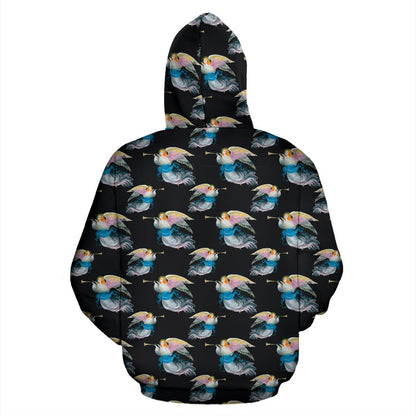 Angel with Wings Beautiful Design Print Pullover Hoodie