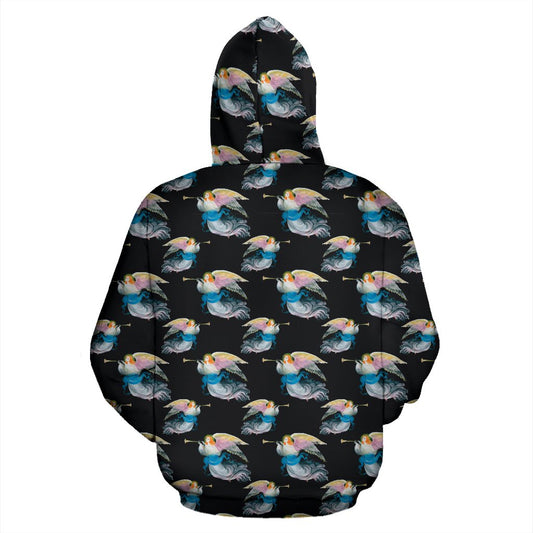 Angel with Wings Beautiful Design Print Pullover Hoodie