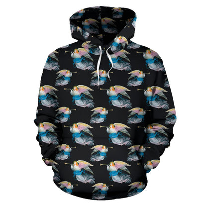 Angel with Wings Beautiful Design Print Pullover Hoodie