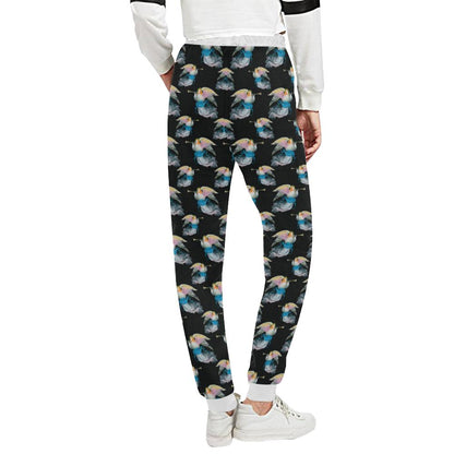 Angel with Wings Beautiful Design Print Unisex Casual Sweatpants (Model L11)-JTAMIGO.COM