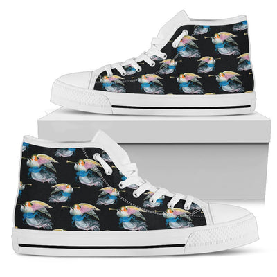 Angel with Wings Beautiful Design Print Women High Top Shoes