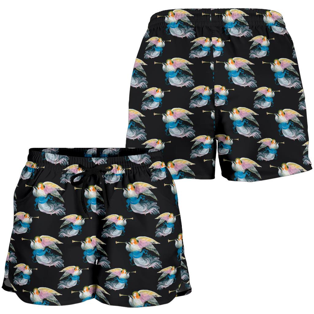 Angel with Wings Beautiful Design Print Women Shorts-JTAMIGO.COM