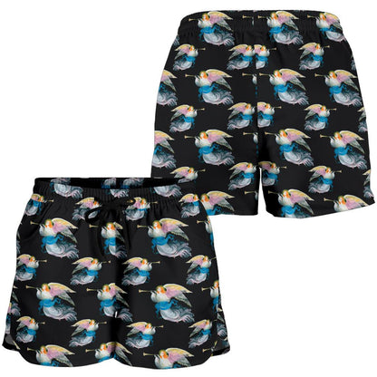 Angel with Wings Beautiful Design Print Women Shorts-JTAMIGO.COM
