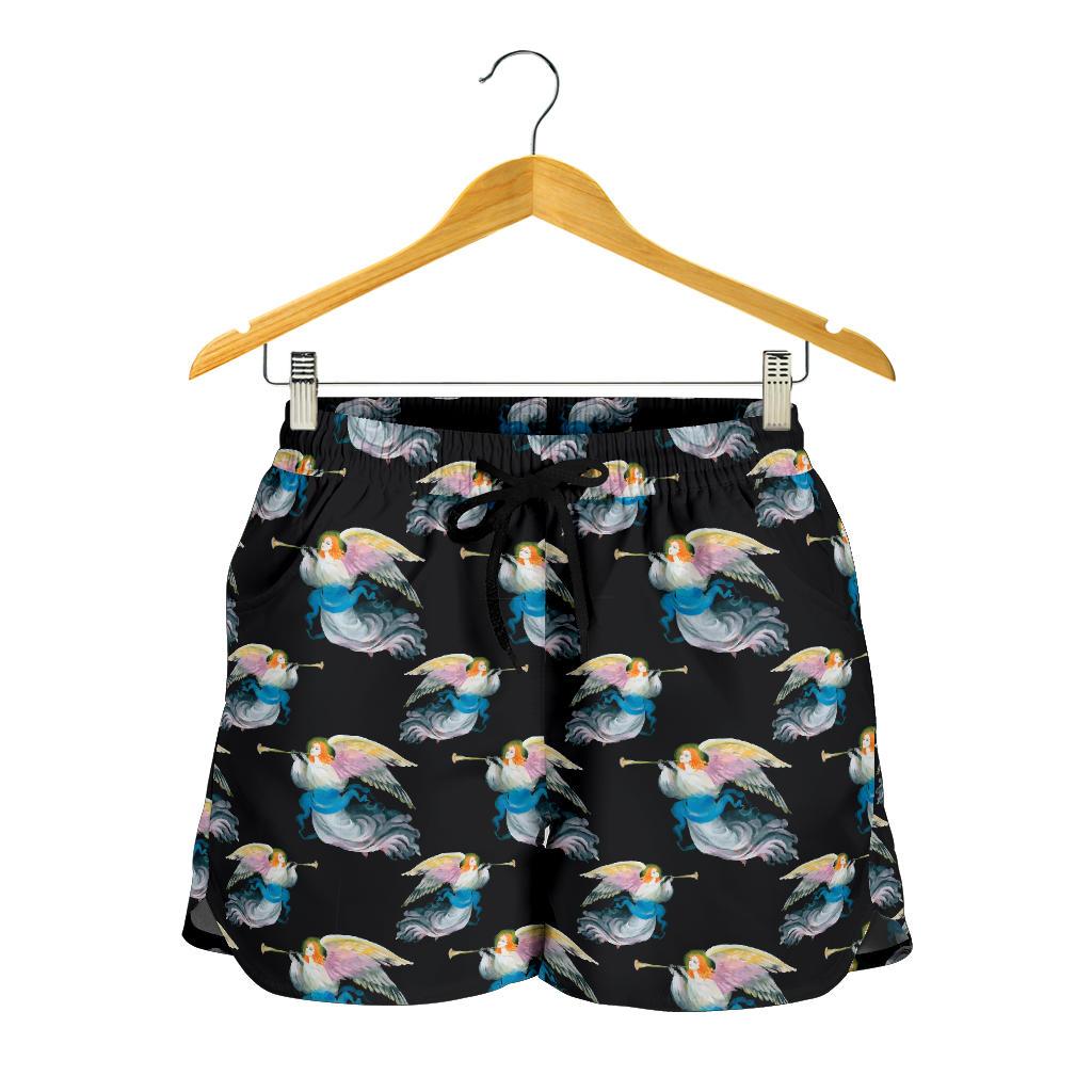 Angel with Wings Beautiful Design Print Women Shorts-JTAMIGO.COM