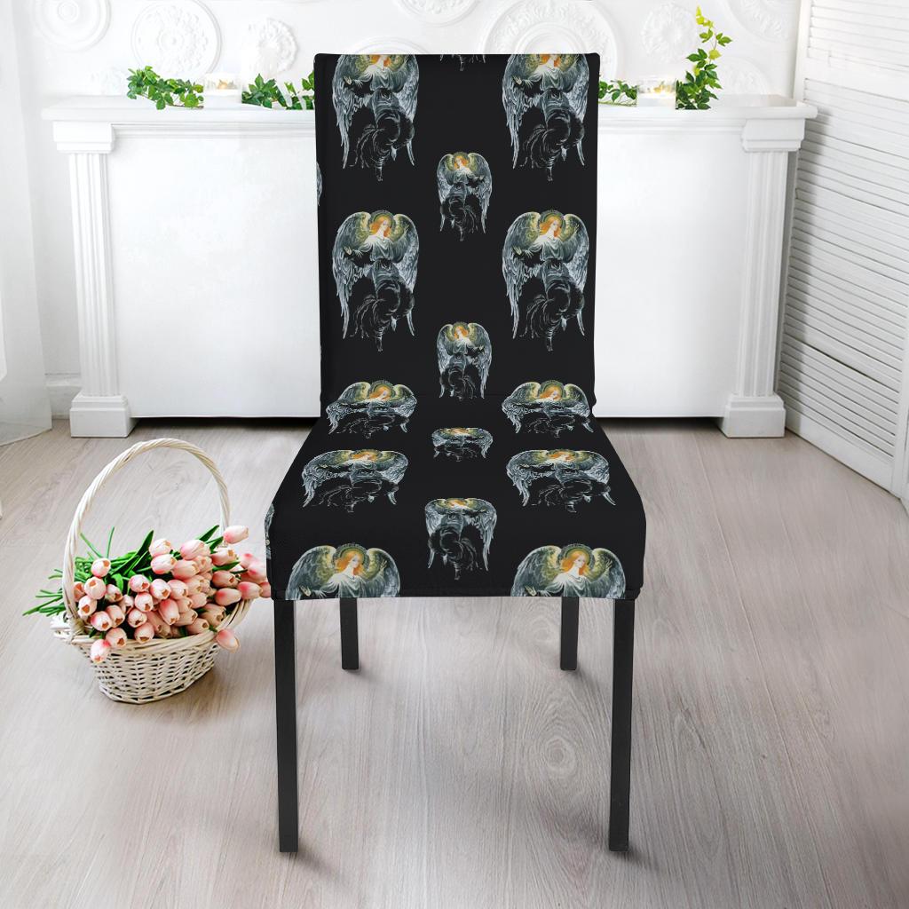 Angel with Wings Cute Design Print Dinning Chair Slipper-JTAMIGO.COM