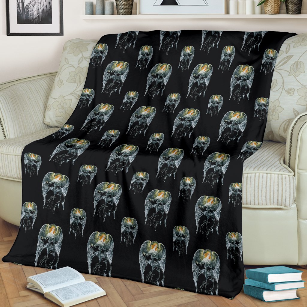 Angel With Wings Cute Design Print Fleece Blanket