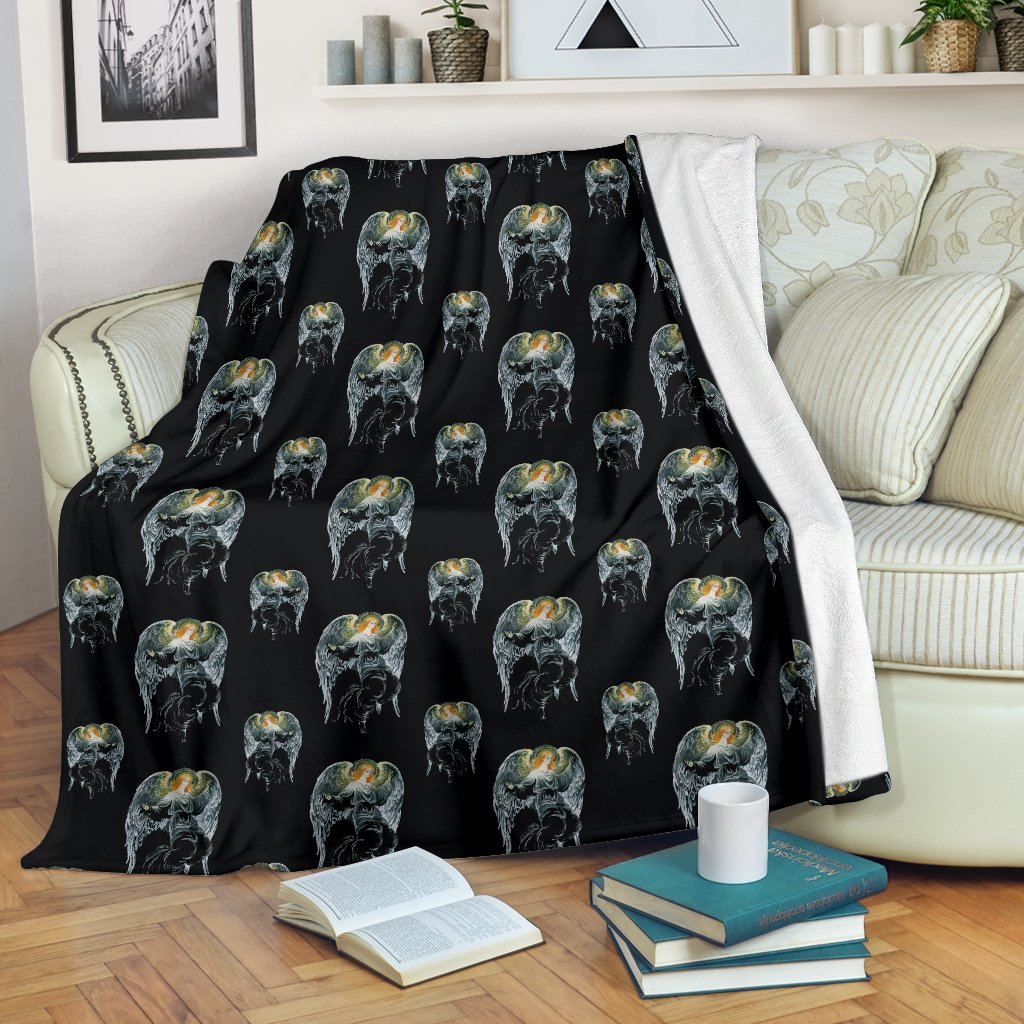 Angel With Wings Cute Design Print Fleece Blanket
