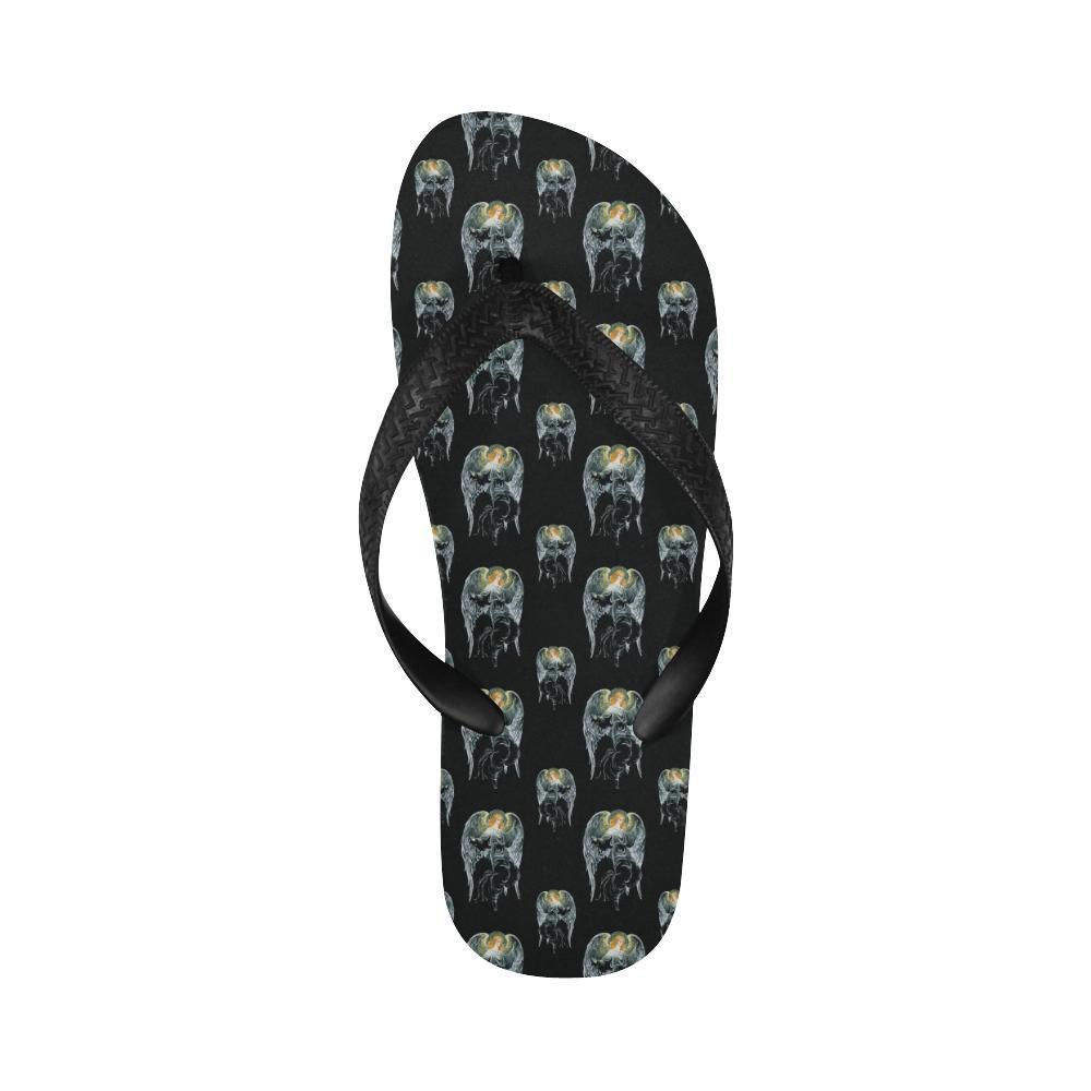 Angel with Wings Cute Design Print Flip Flops-JTAMIGO.COM