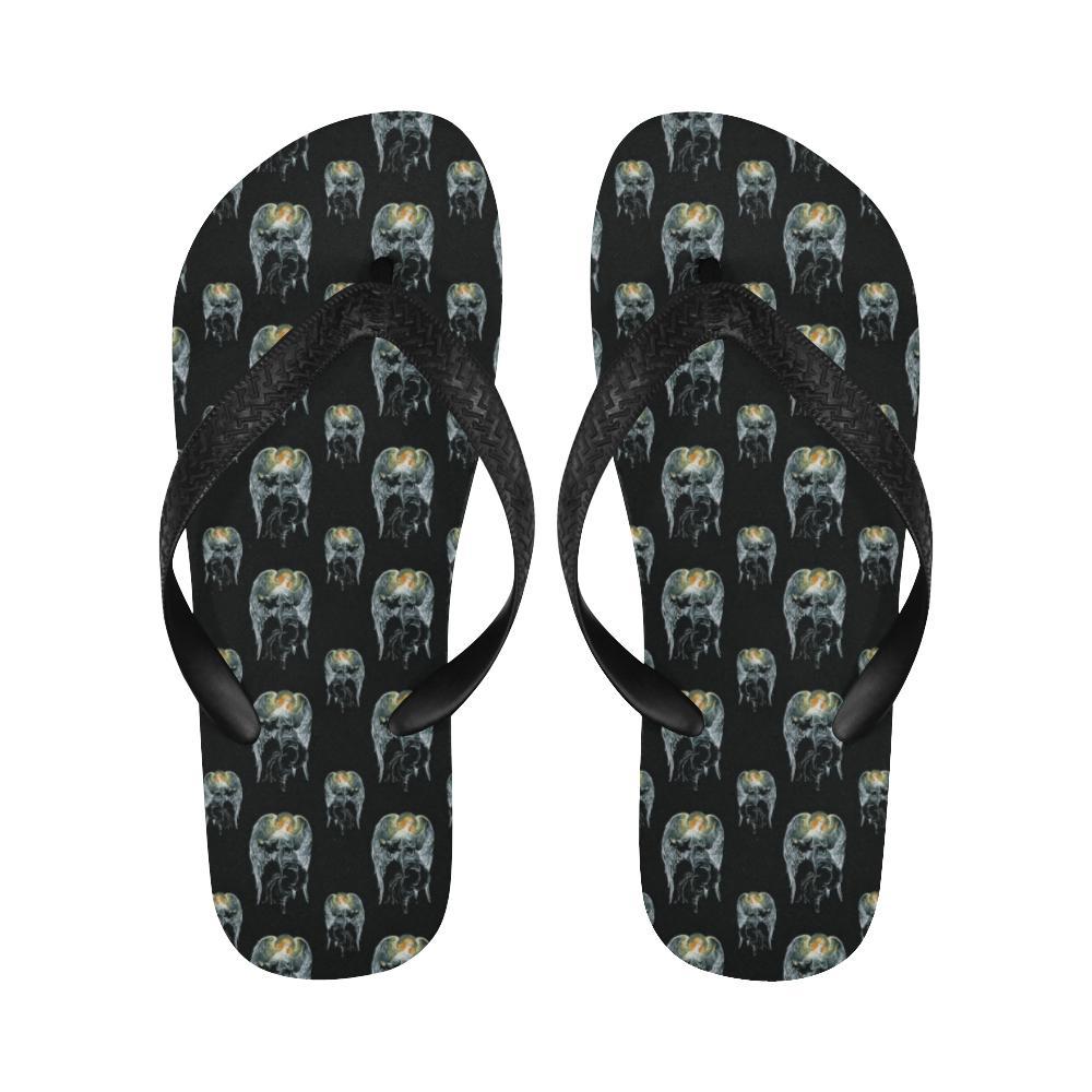 Angel with Wings Cute Design Print Flip Flops-JTAMIGO.COM