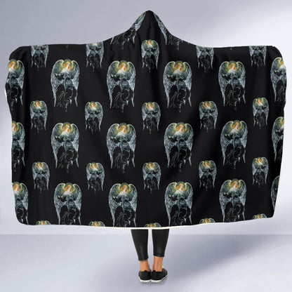 Angel with Wings Cute Design Print Hooded Blanket-JTAMIGO.COM