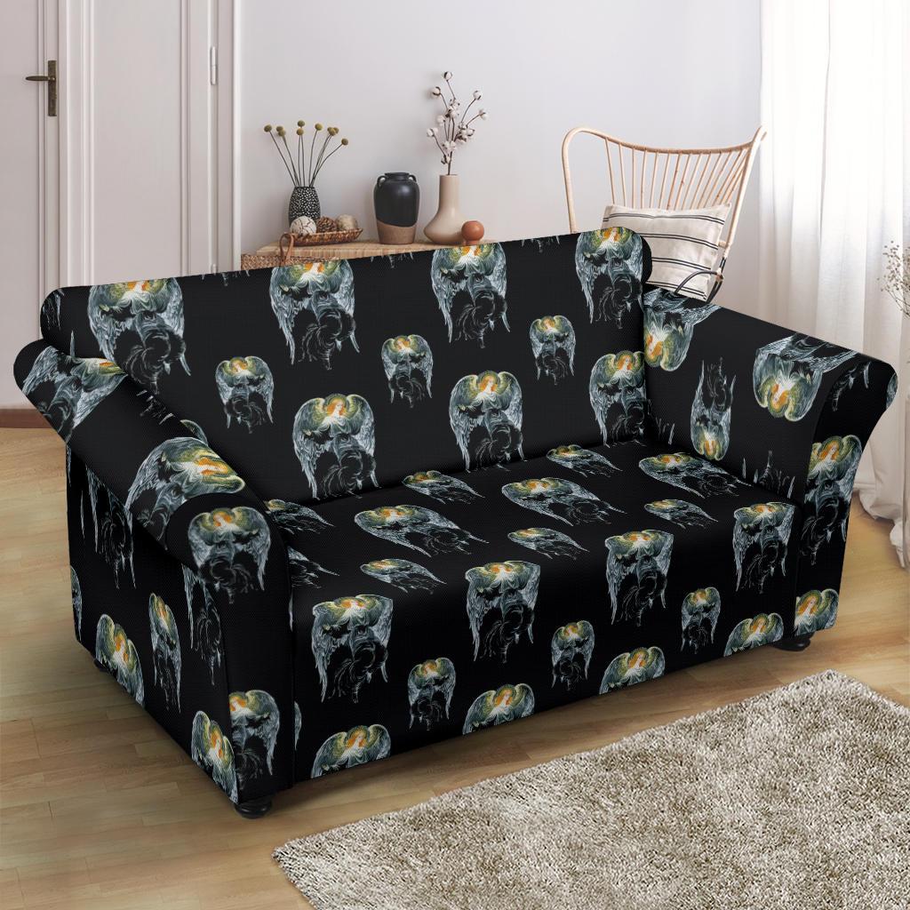 Angel with Wings Cute Design Print Loveseat Slipcover-JTAMIGO.COM