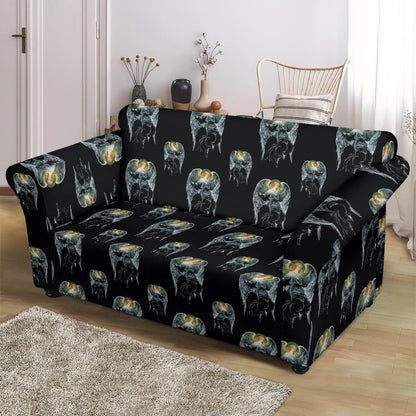 Angel with Wings Cute Design Print Loveseat Slipcover-JTAMIGO.COM