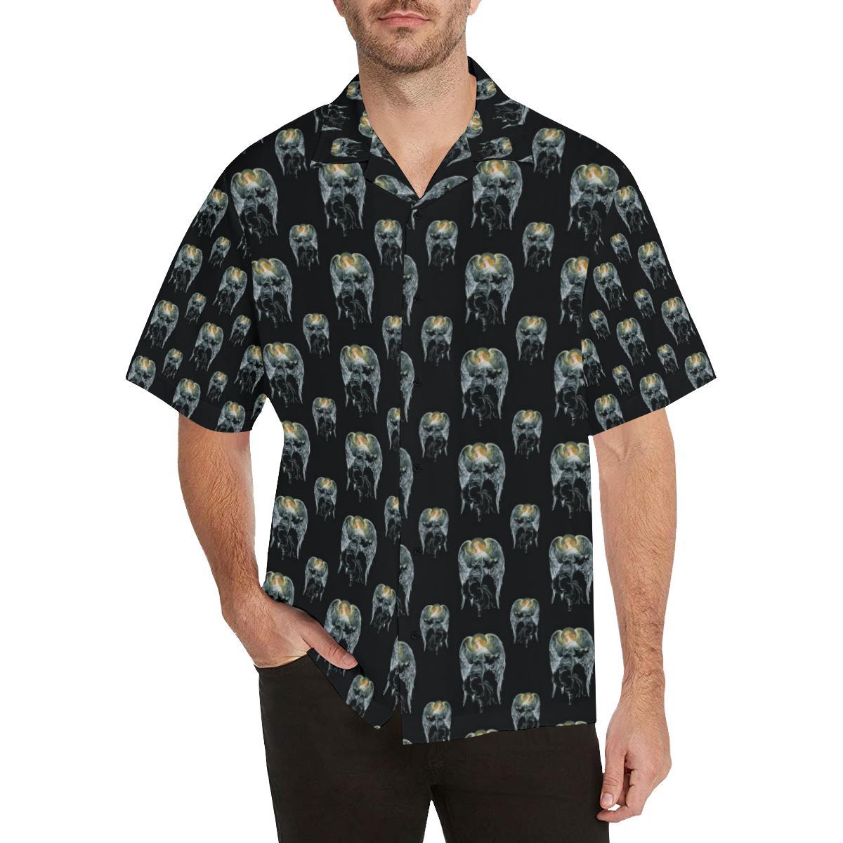Angel with Wings Cute Design Print Men Aloha Hawaiian Shirt