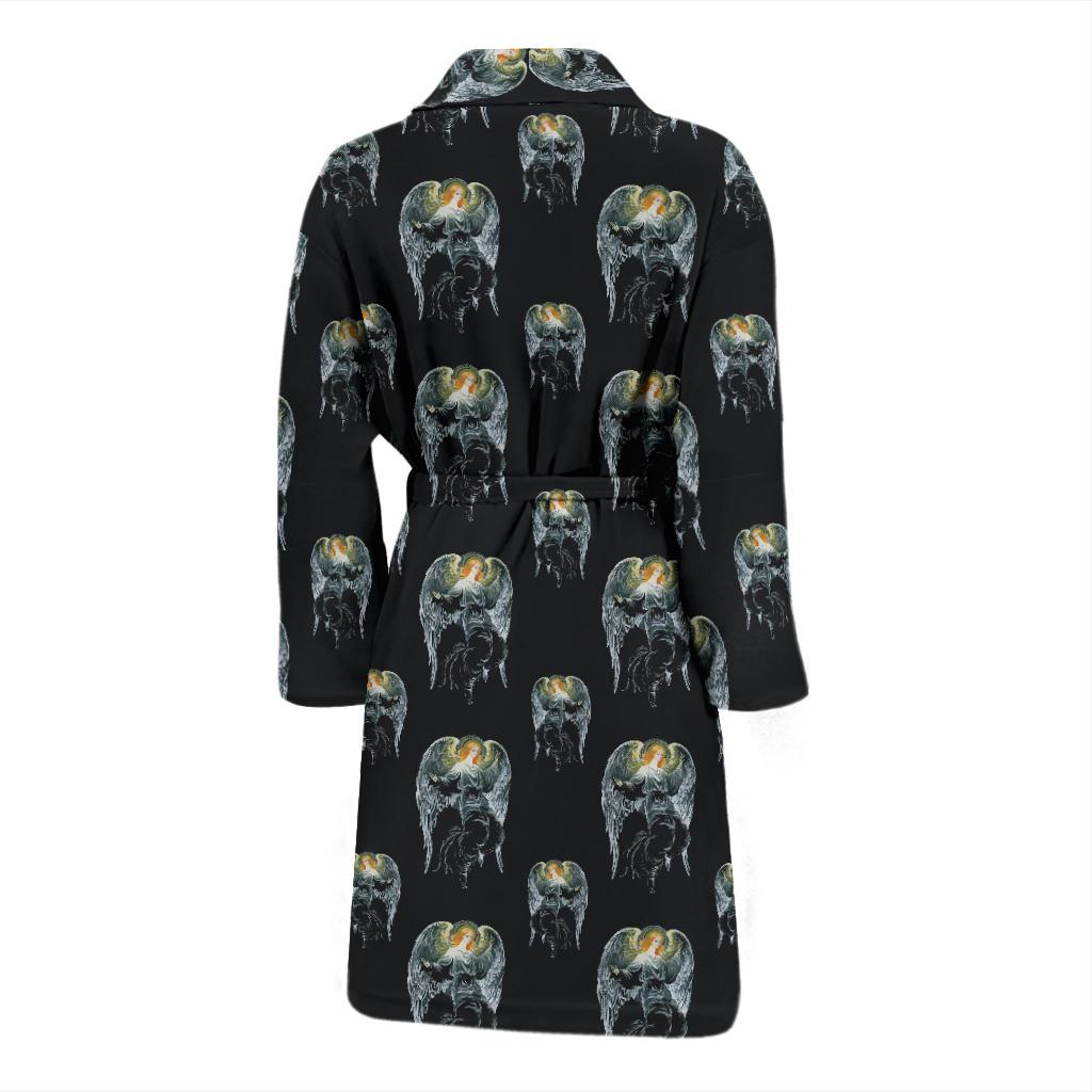 Angel with Wings Cute Design Print Men Bath Robe-JTAMIGO.COM