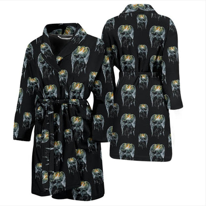 Angel with Wings Cute Design Print Men Bath Robe-JTAMIGO.COM