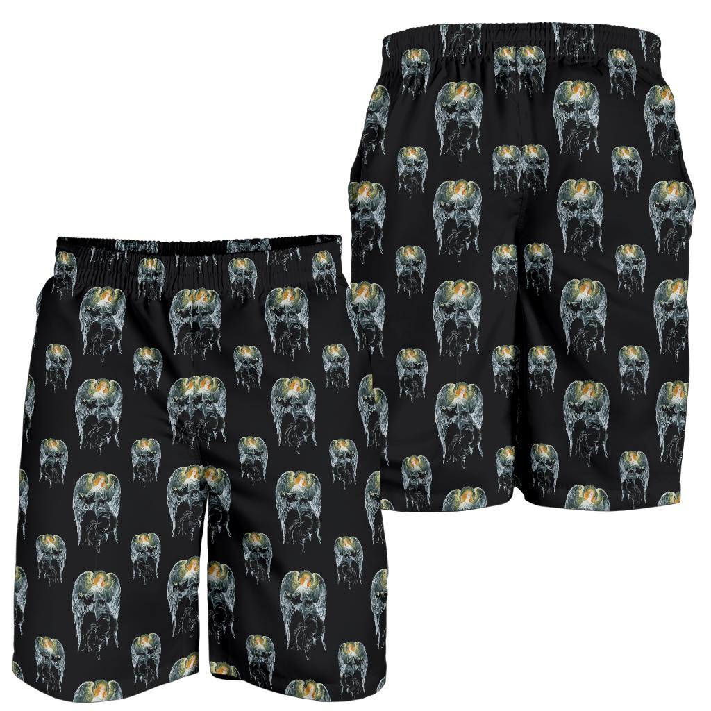 Angel with Wings Cute Design Print Mens Shorts-JTAMIGO.COM