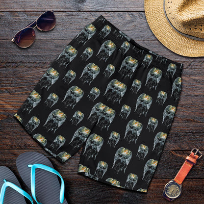 Angel with Wings Cute Design Print Mens Shorts-JTAMIGO.COM