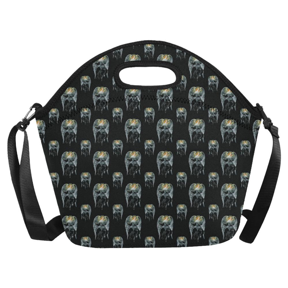 Angel with Wings Cute Design Print Neoprene Lunch Bag (Model 1669)(Large)-JTAMIGO.COM