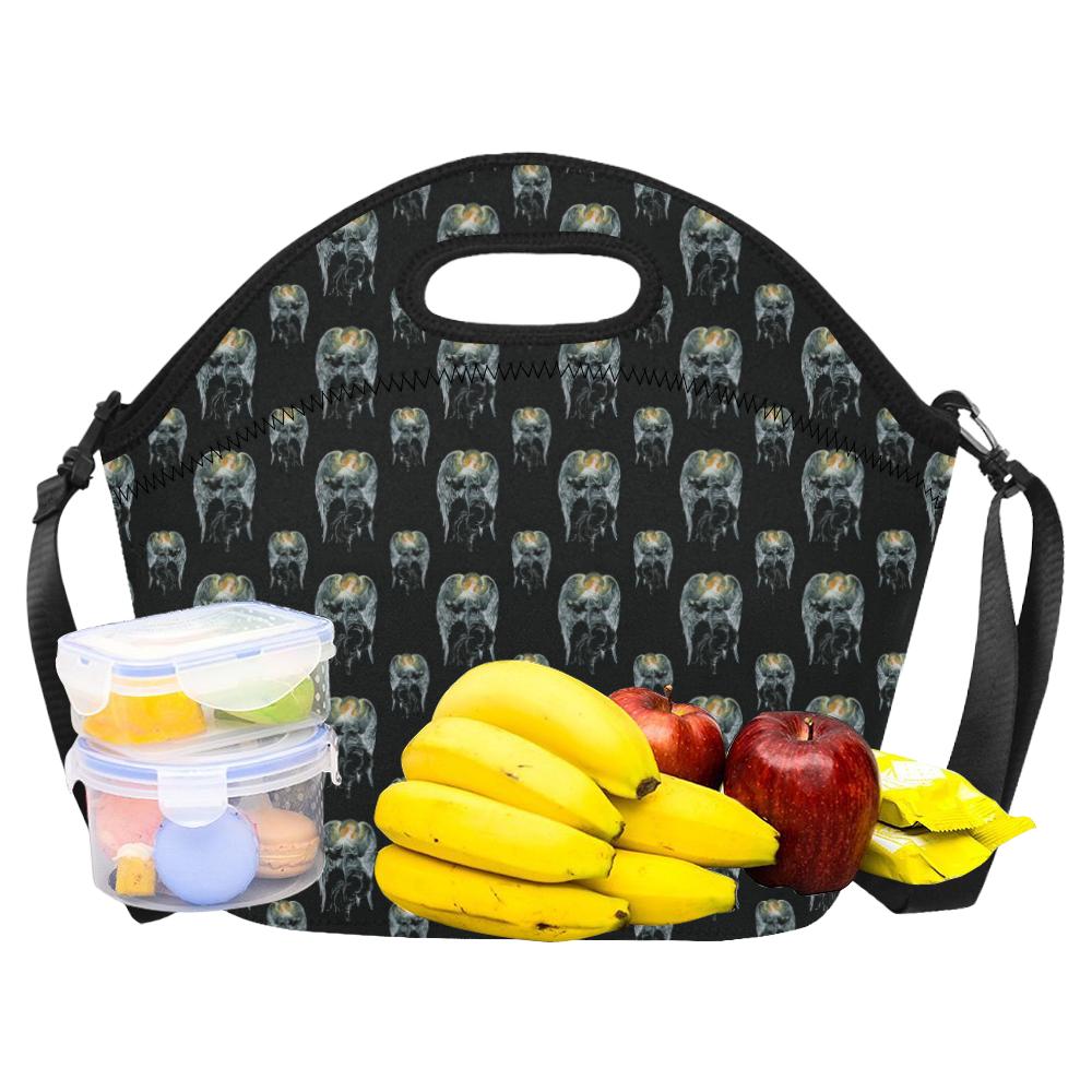 Angel with Wings Cute Design Print Neoprene Lunch Bag (Model 1669)(Large)-JTAMIGO.COM