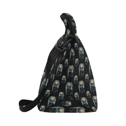 Angel with Wings Cute Design Print Neoprene Lunch Bag (Model 1669)(Large)-JTAMIGO.COM