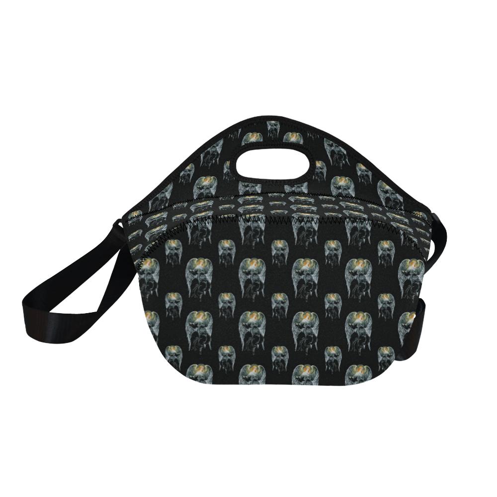 Angel with Wings Cute Design Print Neoprene Lunch Bag (Model 1669)(Large)-JTAMIGO.COM
