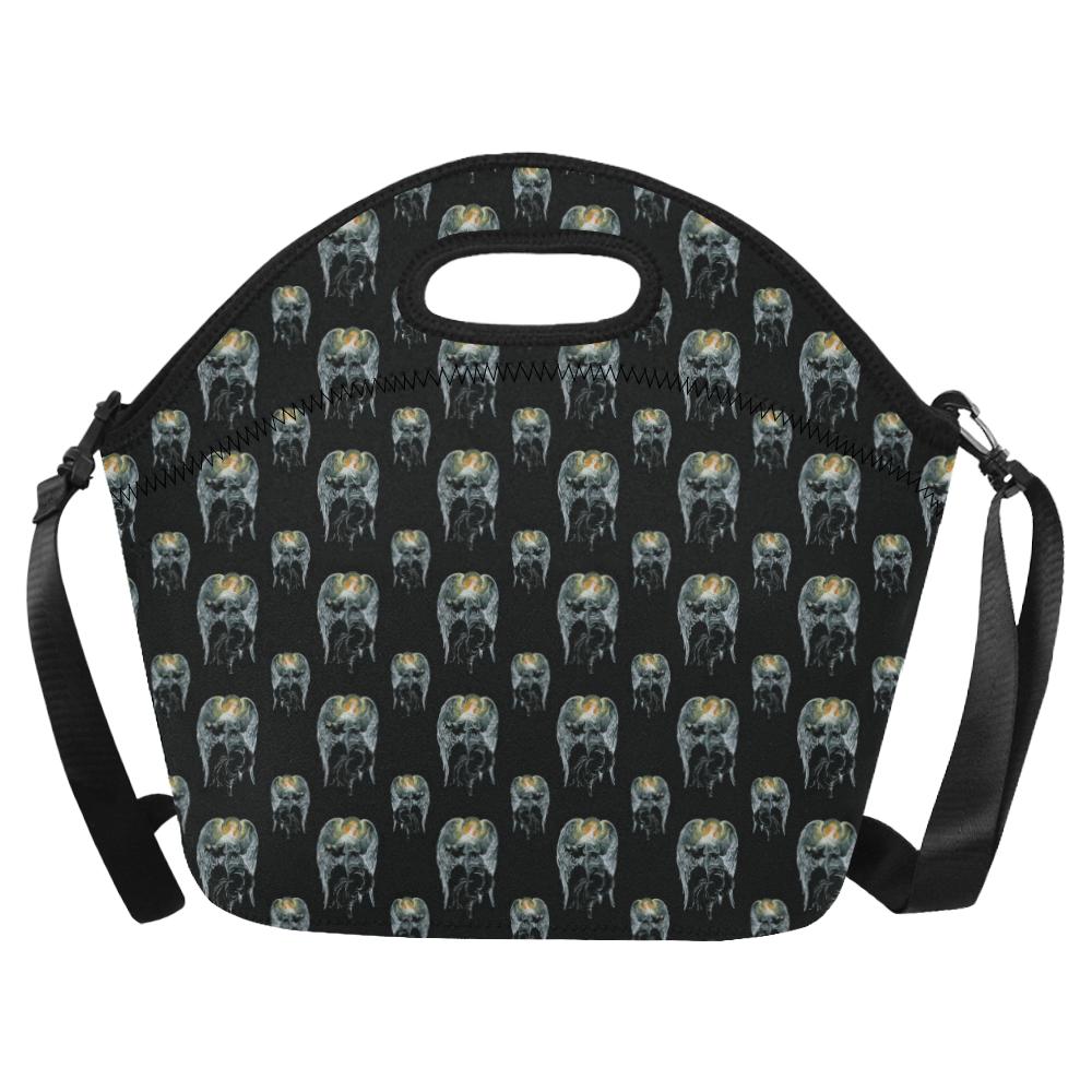 Angel with Wings Cute Design Print Neoprene Lunch Bag (Model 1669)(Large)-JTAMIGO.COM