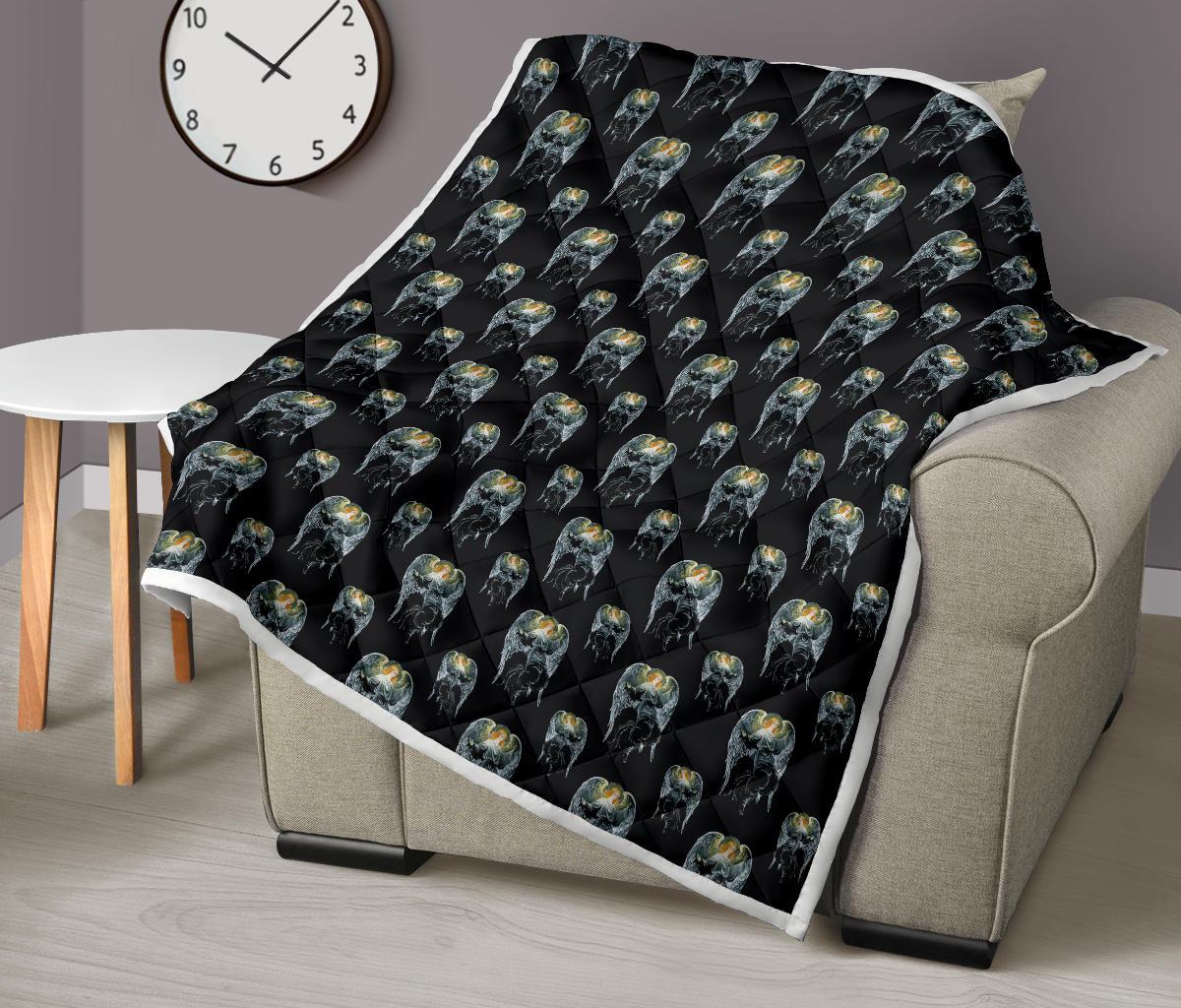Angel with Wings Cute Design Print Premium Quilt-JTAMIGO.COM